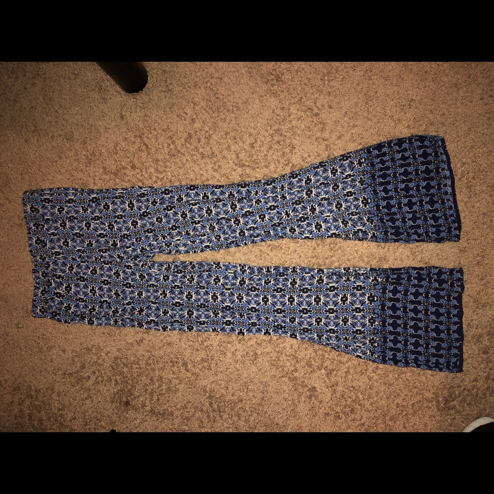 Forever 21 patterned flare pants